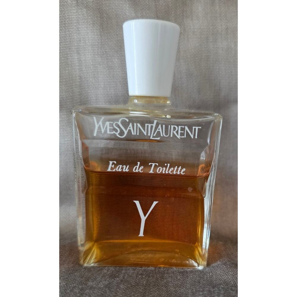 Vintage YSL Y Eau de Toilette Splash Bottle France 60ml - Partial Rare